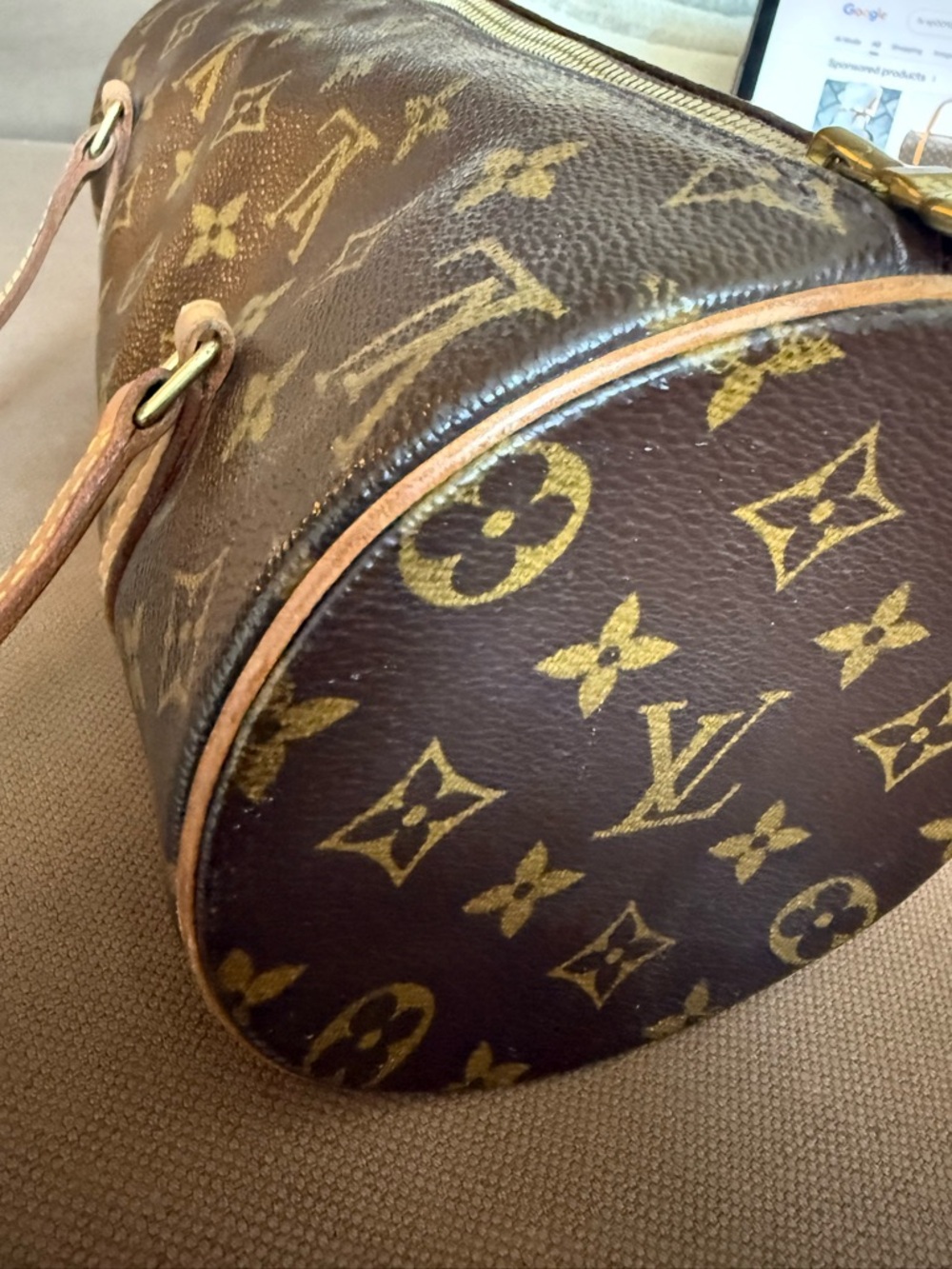Louis Vuitton Brown Monogram Canvas Papillon 26 Shoulder Bag - Picture 14 of 16